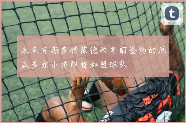 未来可期多特蒙德两年前签约的厄瓜多尔小将即将加盟球队